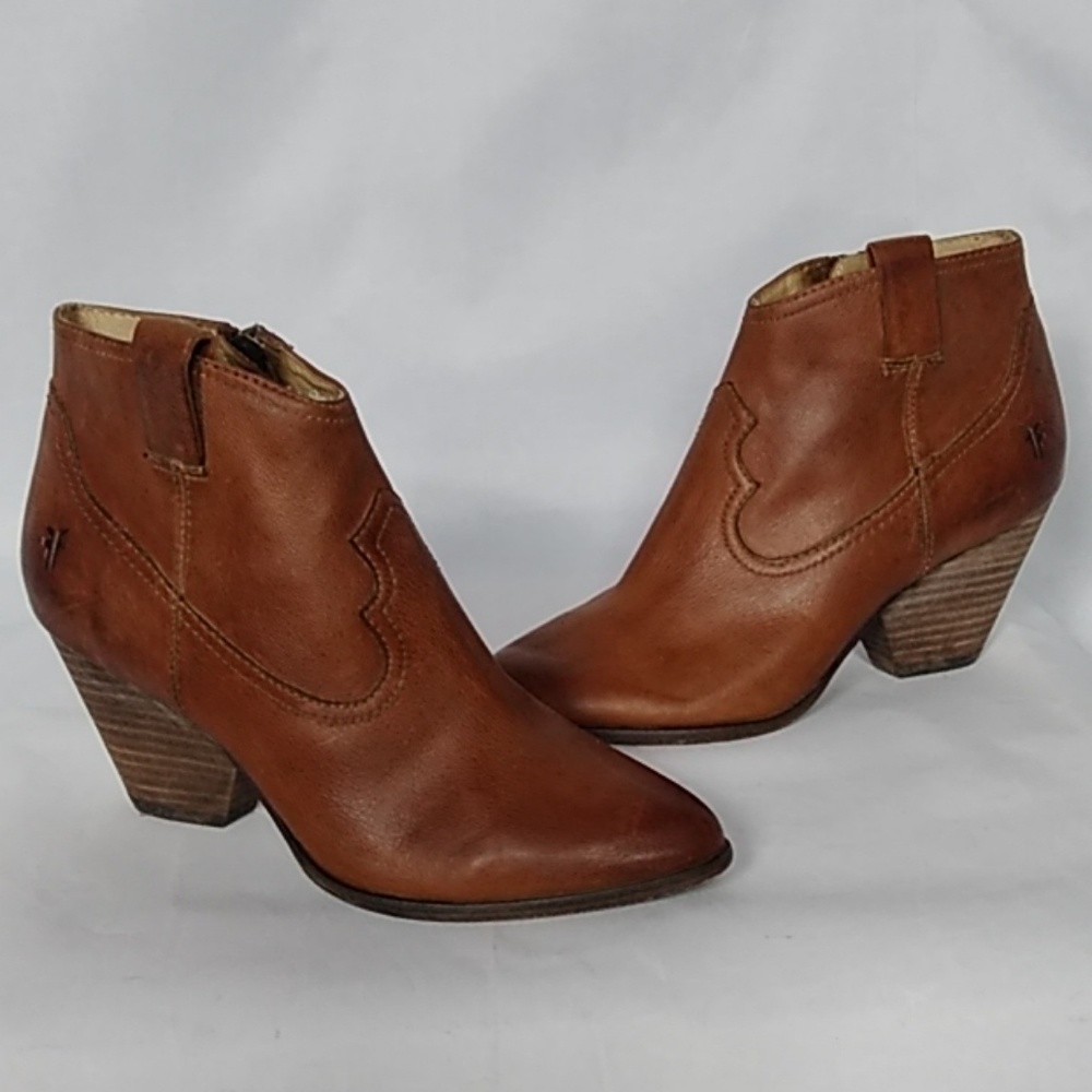 Frye Reina Leather Booties size 6 - Picture 3 of 7